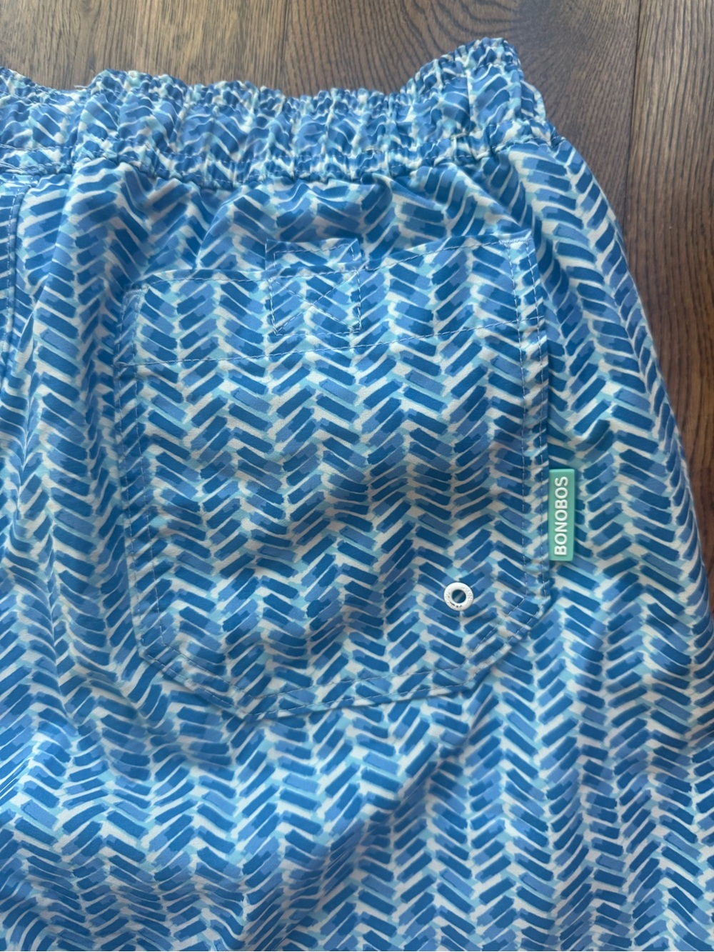Bonobos Blue Chevron-Pattern Swim Trunks - Picture 2 of 5